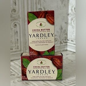 Yardley London Pure Cocoa Butter & Vitamin E Bar Soap, 4 Ounces (Pack of 2)